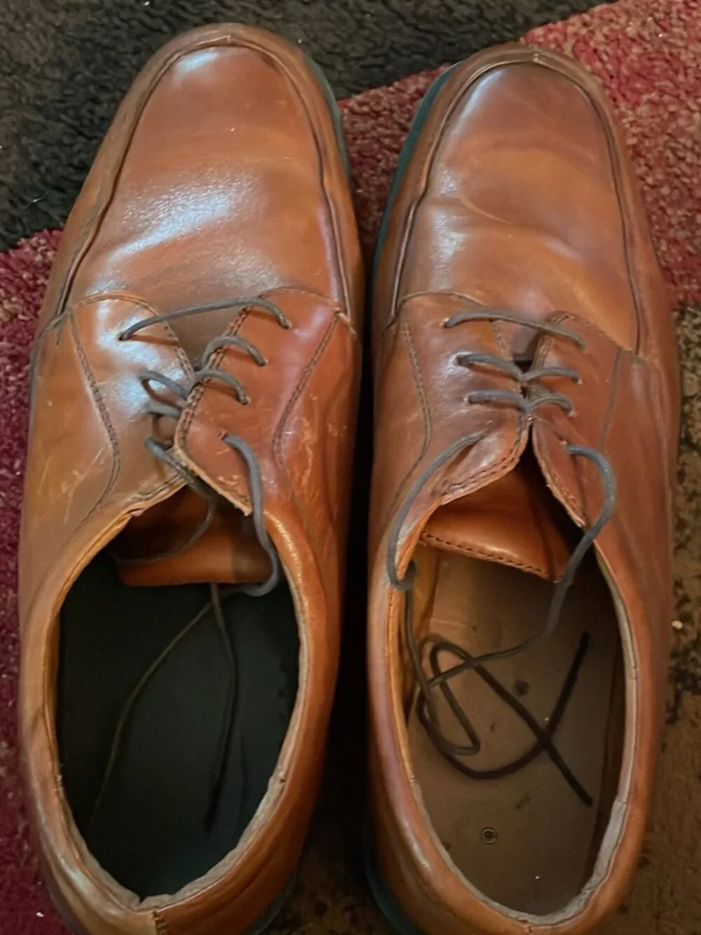 Florsheim Men's Leather Oxford Shoes Size 14W
